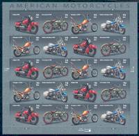American Motorcycles Sheet of 20 Stamps United States, 2006